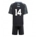 Aston Villa Pau Torres #14 Bortedraktsett Barn 2025-26 Korte ermer (+ Korte bukser)